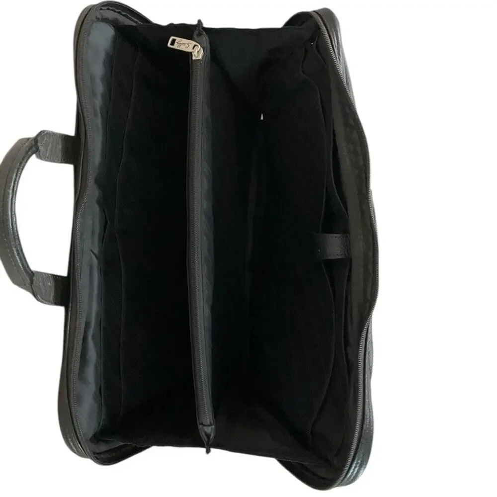 Scully Men's Black Leather Laptop Bag